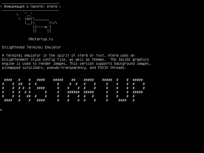 eterm — Просвещенный эмулятор терминала