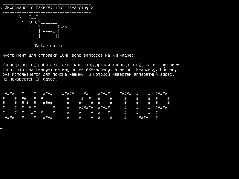 iputils-arping — Инструмент для отправки эхо-запросов ICMP на адрес ARP
