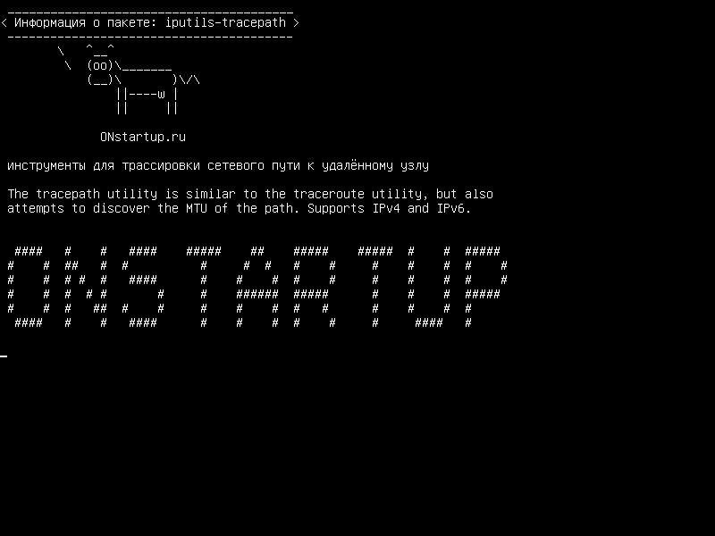 iputils-tracepath — Инструменты для отслеживания сетевого пути к удаленному хосту