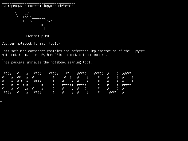 jupyter-nbformat — Формат ноутбука Jupyter (инструменты)