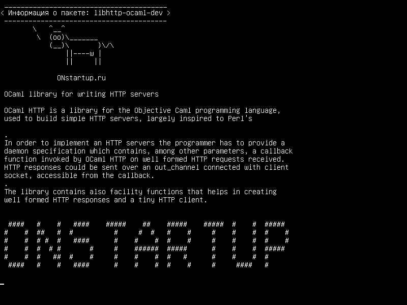 libhttp-ocaml-dev — Библиотека OCaml для написания HTTP-серверов