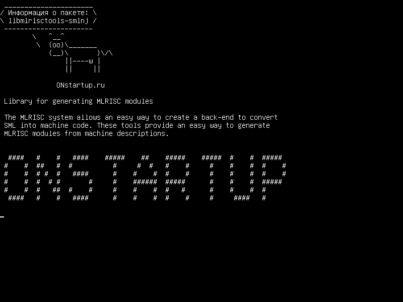 libmlrisctools-smlnj — Библиотека для создания модулей MLRISC