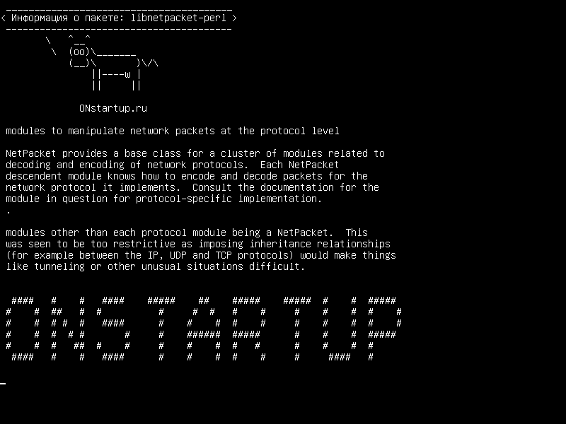 libnetpacket-perl — модули для управления сетевыми пакетами на уровне протокола