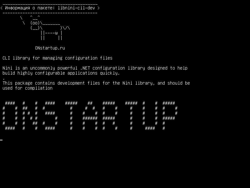 libnini-cil-dev — Библиотека CLI для управления конфигурационными файлами