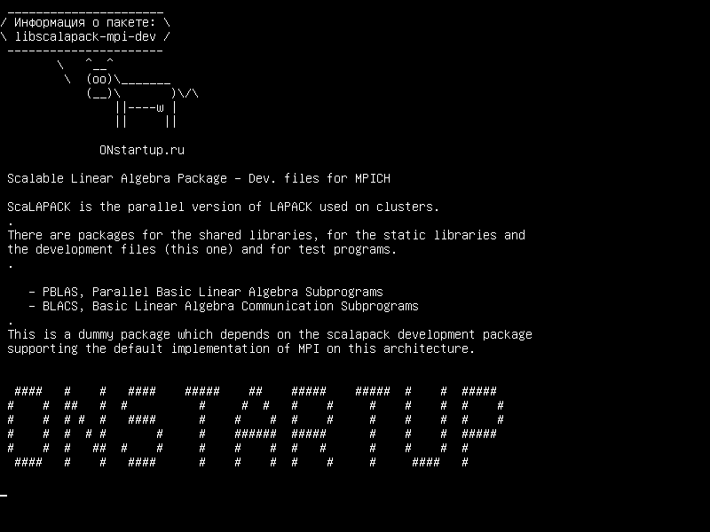 libscalapack-mpi-dev — Масштабируемый пакет линейной алгебры - Dev. файлы для MPICH