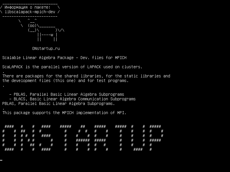 libscalapack-mpich-dev — Масштабируемый пакет линейной алгебры - Dev. файлы для MPICH