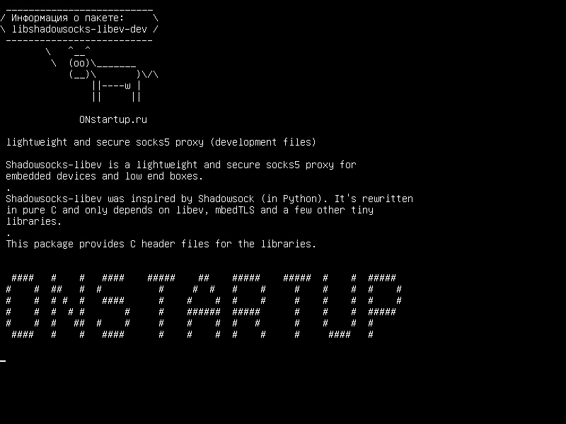 libshadowsocks-libev-dev — легкий и безопасный прокси-сервер socks5 (файлы разработки)