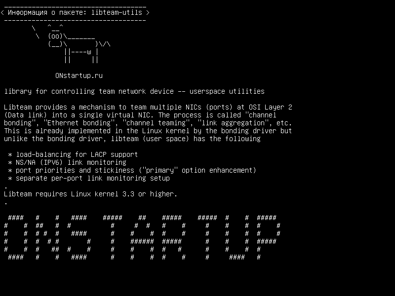 libteam-utils — библиотека для управления сетевым устройством команды - утилиты пользовательского пространства