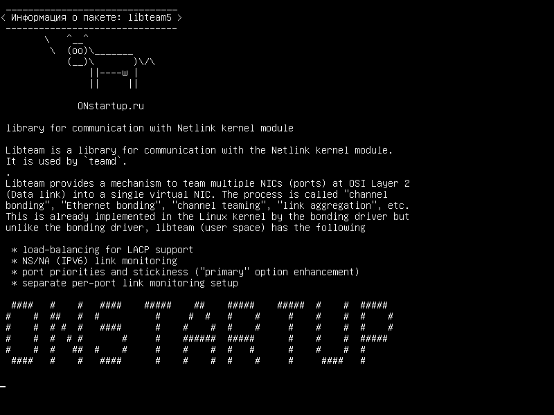 libteam5 — библиотека для связи с модулем ядра Netlink