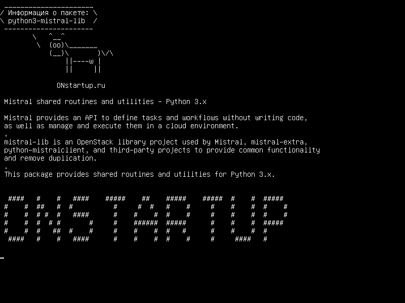 python3-mistral-lib — Mistral - общие подпрограммы и утилиты - Python 3.x