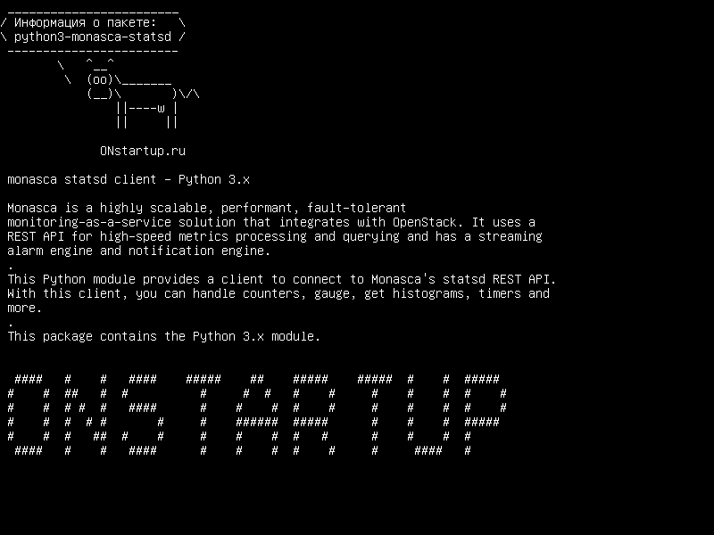 python3-monasca-statsd — клиент monasca statsd - Python 3.x