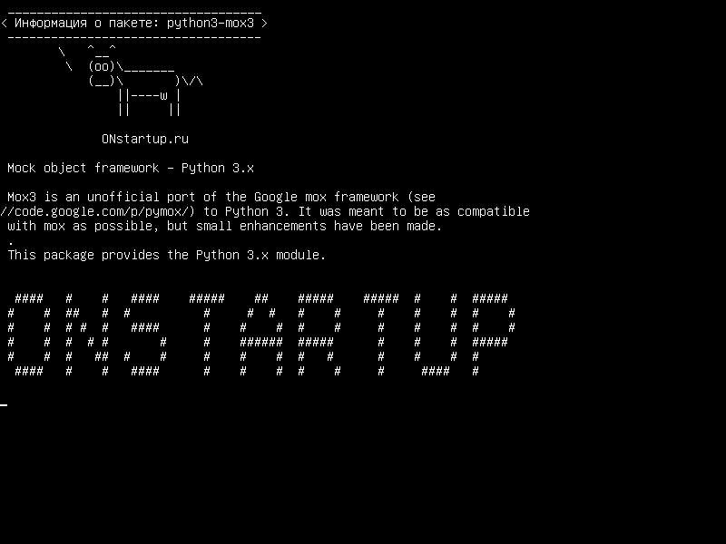 python3-mox3 — Рамка Mock - Python 3.x