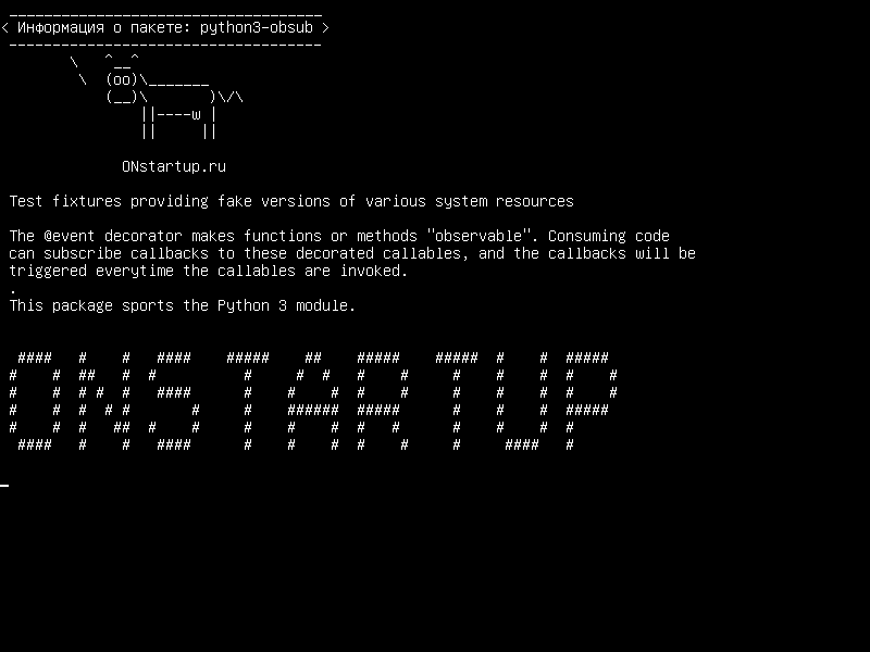 python3-obsub — Испытательные светильники, обеспечивающие поддельные версии различных системных ресурсов