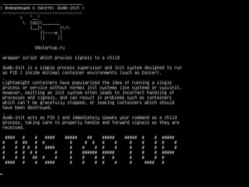 dumb-init — скрипт-оболочка, который передает сигналы дочернему устройству