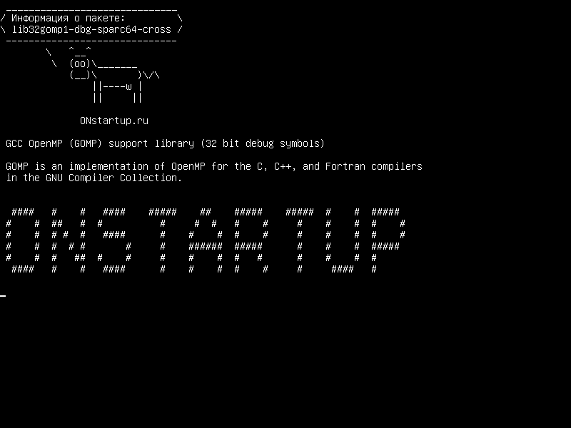 lib32gomp1-dbg-sparc64-cross — Библиотека поддержки GCC OpenMP (GOMP) (32-разрядные отладочные символы)