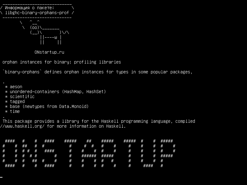 libghc-binary-orphans-prof — сиротские экземпляры для двоичных; профилирующие библиотеки