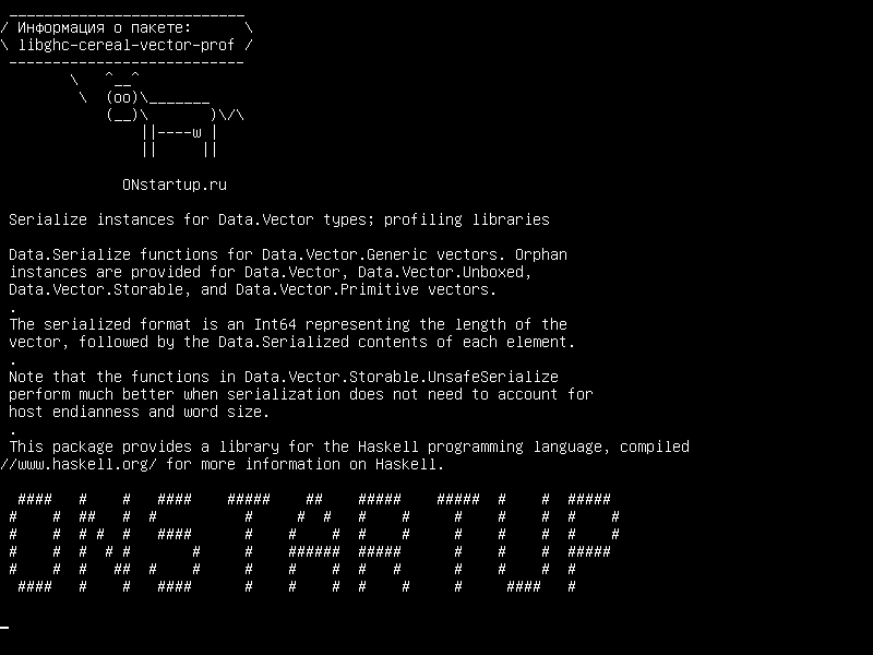 libghc-cereal-vector-prof — Сериализовать экземпляры типов Data.Vector; профилирующие библиотеки