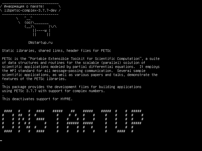 libpetsc-complex-3.7.7-dev — Статические библиотеки, общие ссылки, файлы заголовков для PETSc