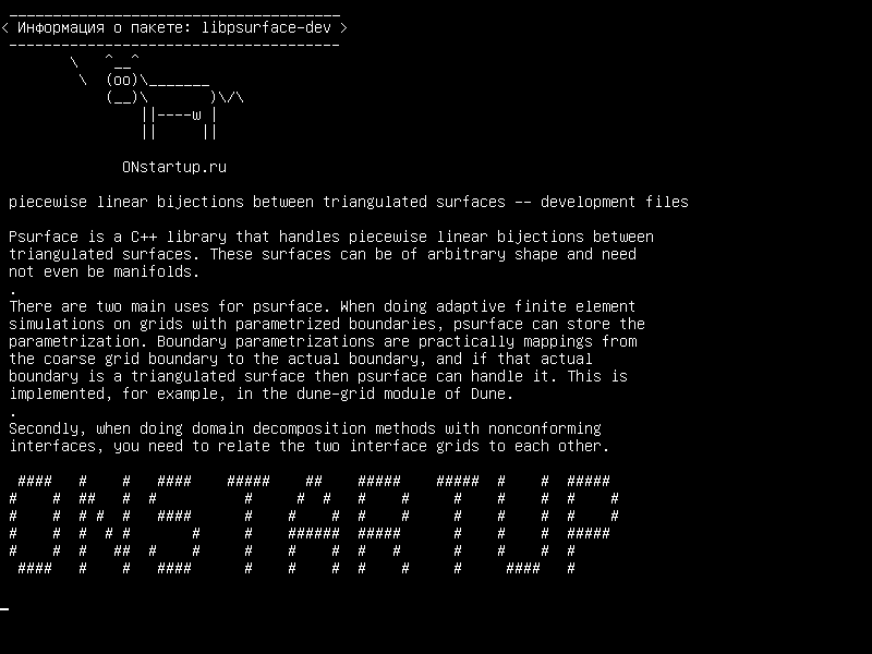libpsurface-dev — кусочно-линейные биекции между триангулированными поверхностями - файлы разработки