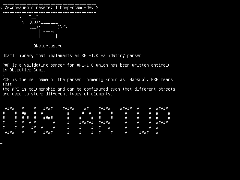 libpxp-ocaml-dev — Библиотека OCaml, которая реализует синтаксический анализатор XML-1.0