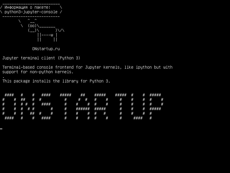 python3-jupyter-console — Клиент терминала Jupyter (Python 3)