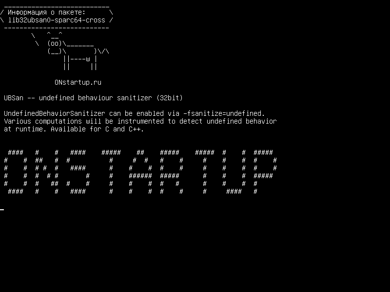 lib32ubsan0-sparc64-cross — UBSan - неопределенный дезинфицирующее средство для поведения (32 бит)