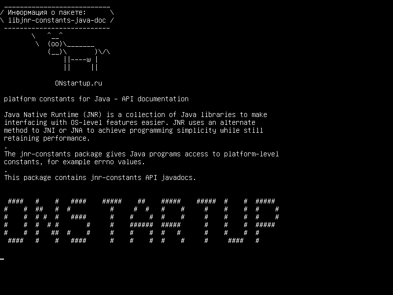 libjnr-constants-java-doc — константы платформы для Java - документации API