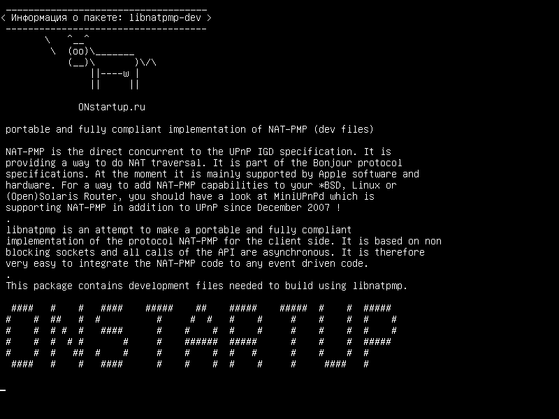 libnatpmp-dev — портативная и полностью совместимая реализация NAT-PMP (dev-файлов)