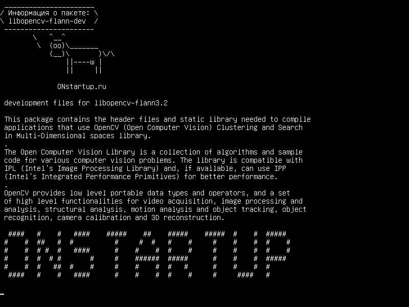 libopencv-flann-dev — файлы разработки для libopencv-flann