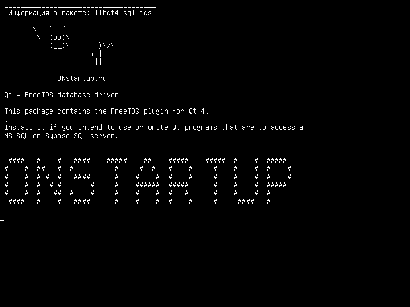 libqt4-sql-tds — Qt 4 Драйвер базы данных FreeTDS