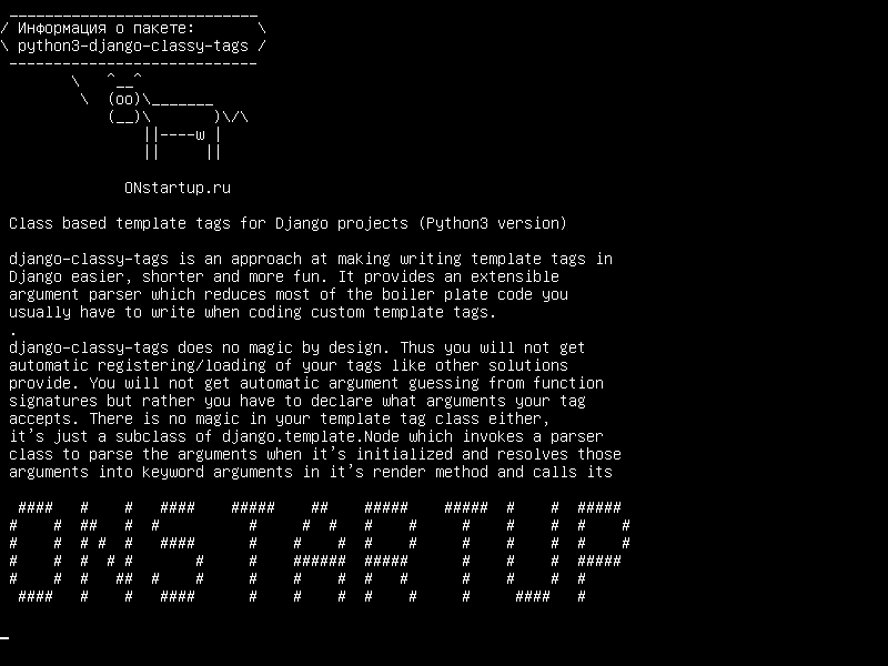 python3-django-classy-tags — Шаблоны шаблонов на основе классов для проектов Django (версия Python3)
