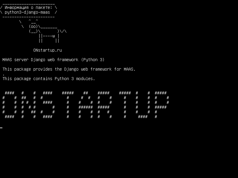 python3-django-maas — Сервер MAAS Django web framework (Python 3)