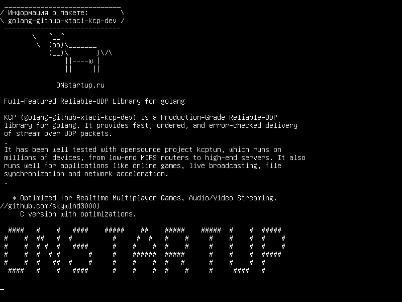 golang-github-xtaci-kcp-dev — Полнофункциональная надежная библиотека UDP для голанга