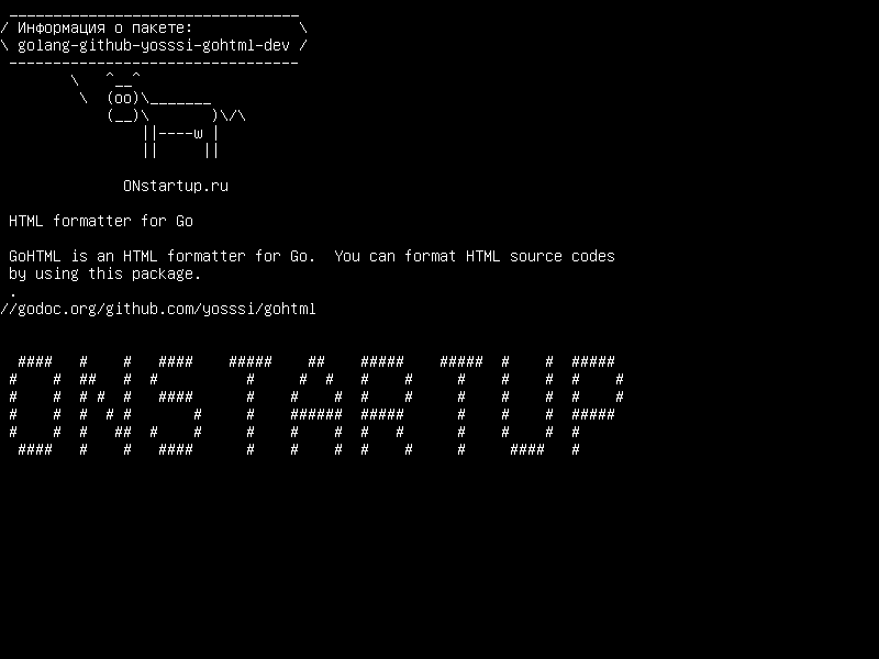 golang-github-yosssi-gohtml-dev — Форматирование HTML для Go