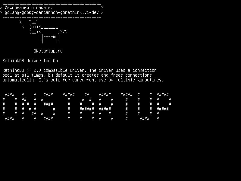 golang-gopkg-dancannon-gorethink.v1-dev — Драйвер RethinkDB для Go
