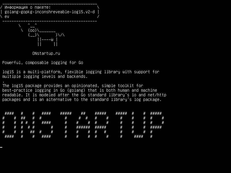 golang-gopkg-inconshreveable-log15.v2-dev — Мощный, настраиваемый журнал для Go