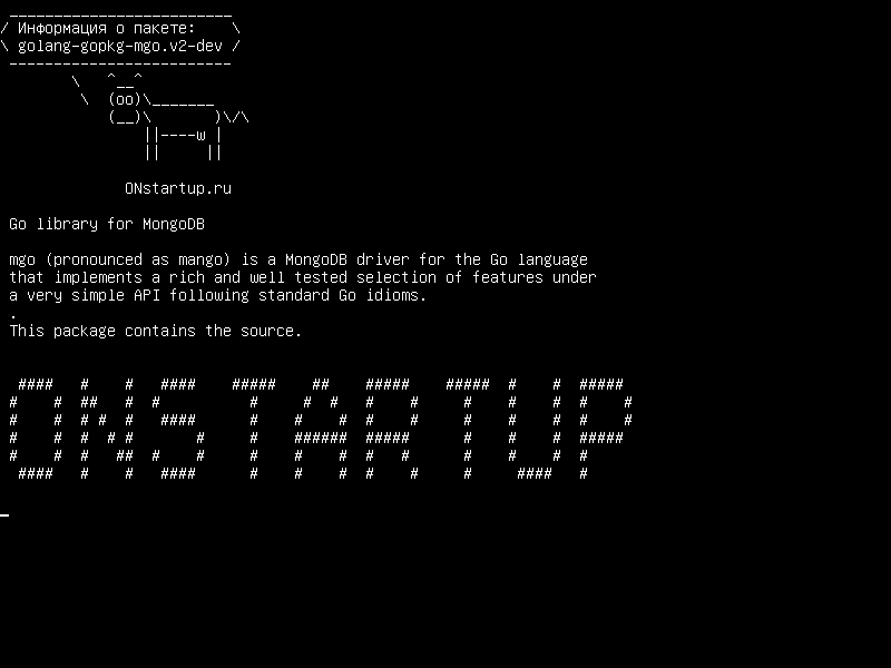 golang-gopkg-mgo.v2-dev — Перейти к библиотеке для MongoDB