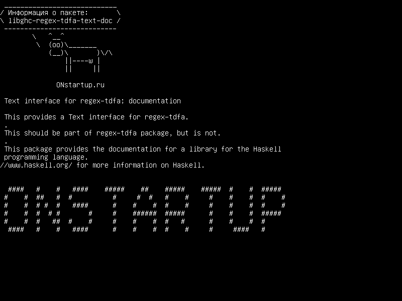 libghc-regex-tdfa-text-doc — Текстовый интерфейс для regex-tdfa; документация