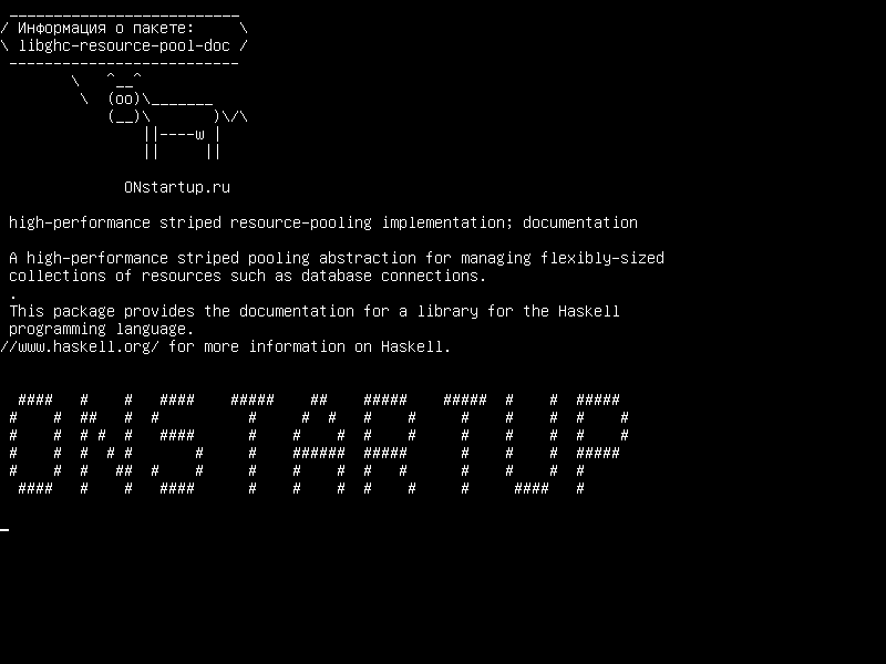 libghc-resource-pool-doc — реализация высокопроизводительных чередующихся ресурсов; документация