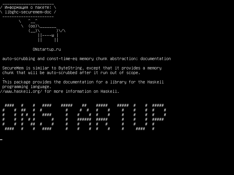 libghc-securemem-doc — автоматическая очистка и абстракция фрагмента памяти const-time-eq; документация