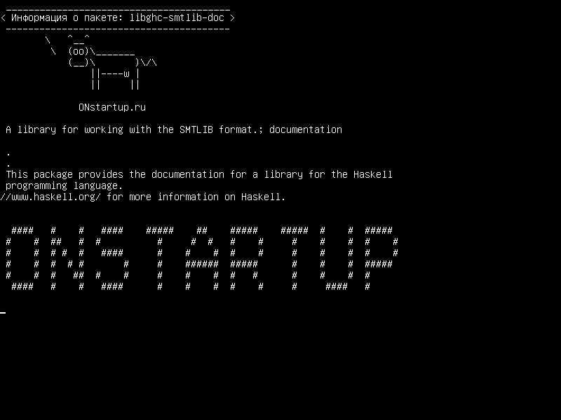libghc-smtlib-doc — Библиотека для работы с форматом SMTLIB; документация
