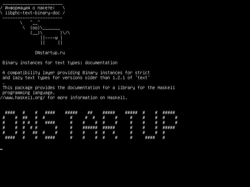 libghc-text-binary-doc — Двоичные экземпляры для типов текста; документация
