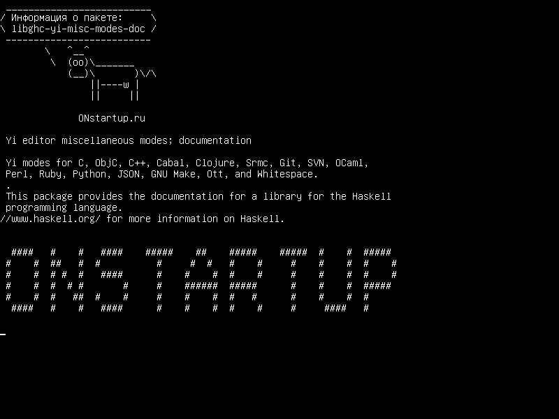 libghc-yi-misc-modes-doc — Yi редактор разных режимов; документация