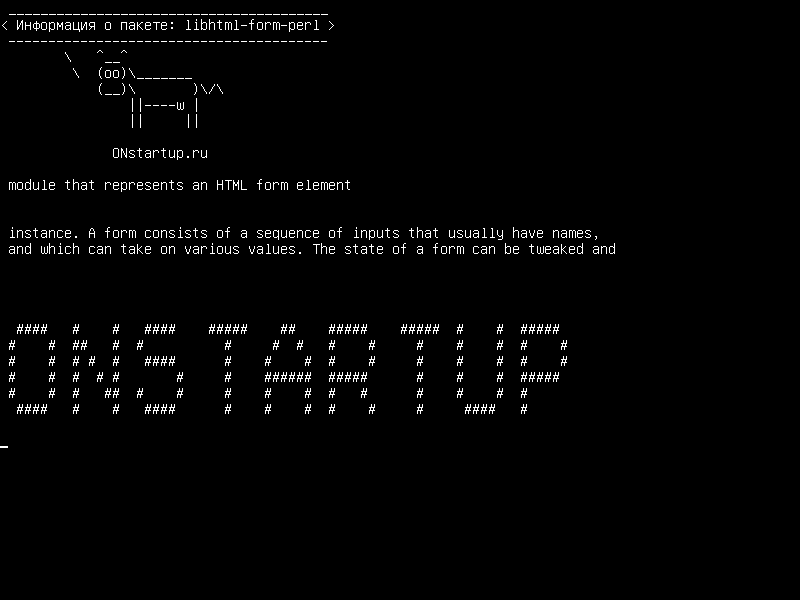 libhtml-form-perl — модуль, представляющий элемент формы HTML