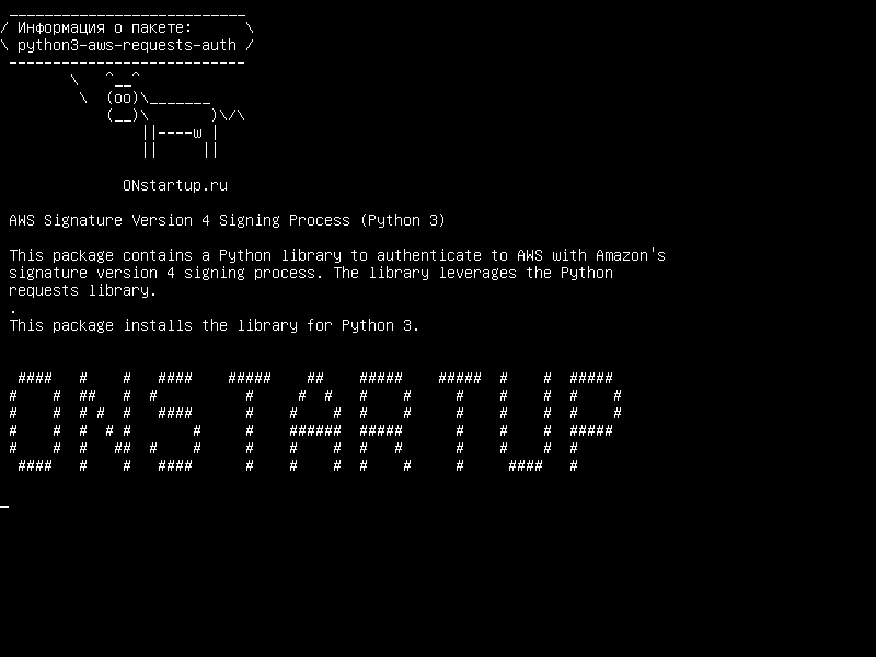 python3-aws-requests-auth — AWS Signature Version 4 Signing Process (Python 3)
