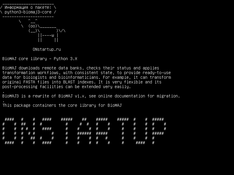 python3-biomaj3-core — Основная библиотека BioMAJ - Python 3.X