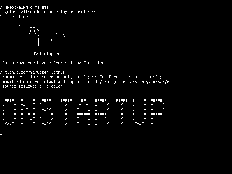 golang-github-kotakanbe-logrus-prefixed-formatter — Пакет Go для Logrus Prefixed Log Formatter