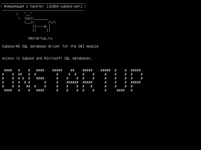 libdbd-sybase-perl — Драйвер базы данных Sybase/MS SQL для модуля DBI