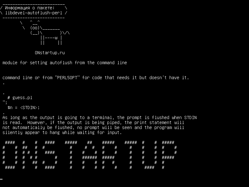 libdevel-autoflush-perl — модуль для установки автозапуска из командной строки