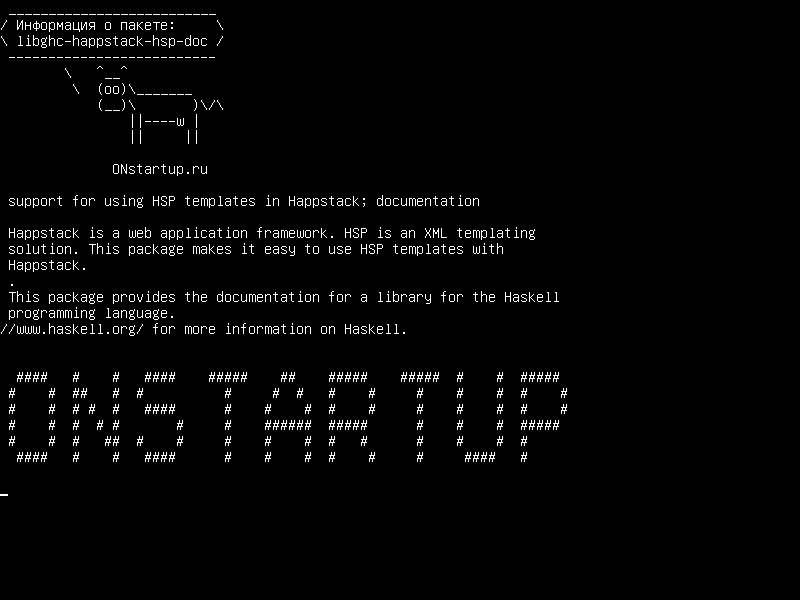libghc-happstack-hsp-doc — поддержка использования шаблонов HSP в Happstack; документация
